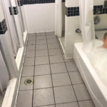 Bathtubs in communal restrooms: why?